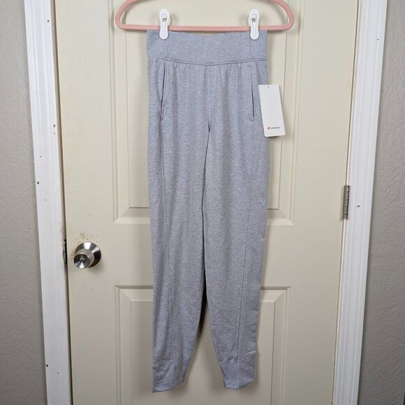 Lululemon | Gray Rulu HR Fleece Jogger Size 2 - Picture 1 of 9